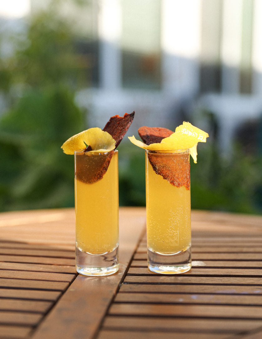 Lemon Maple Cocktails! Lemon Boochelada + Breakfast Booch Shots