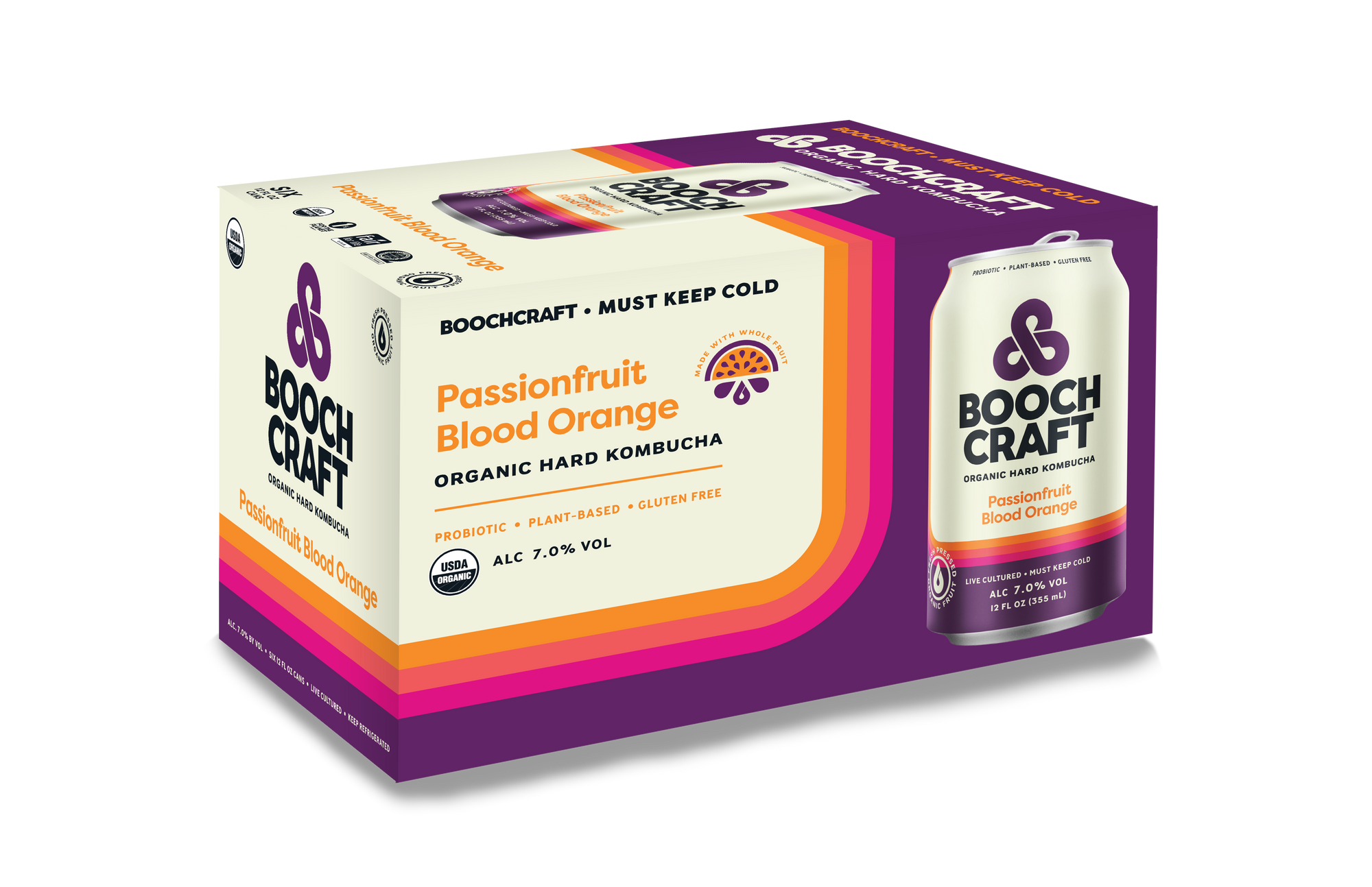 Passionfruit Blood Orange 12oz Cans Case (24 Cans)