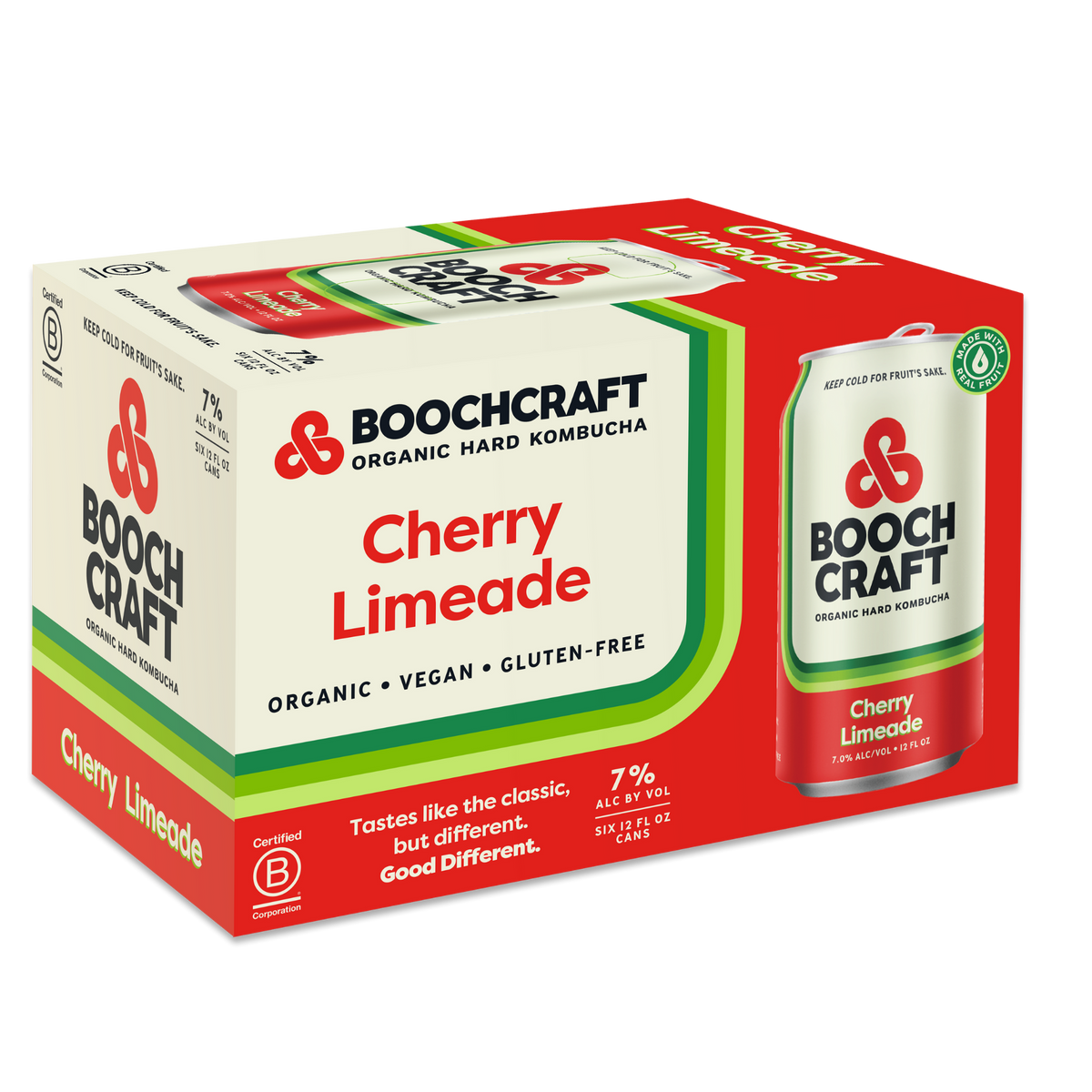 Boochcraft Organic Hard Kombucha Flavors | Made with Real Fruit